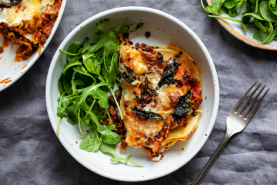 Lentil lasagne
