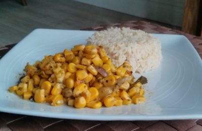 Sweetcorn and rice