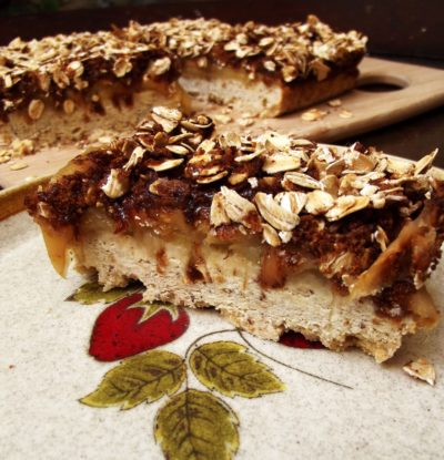 Vegan spiced apple slice