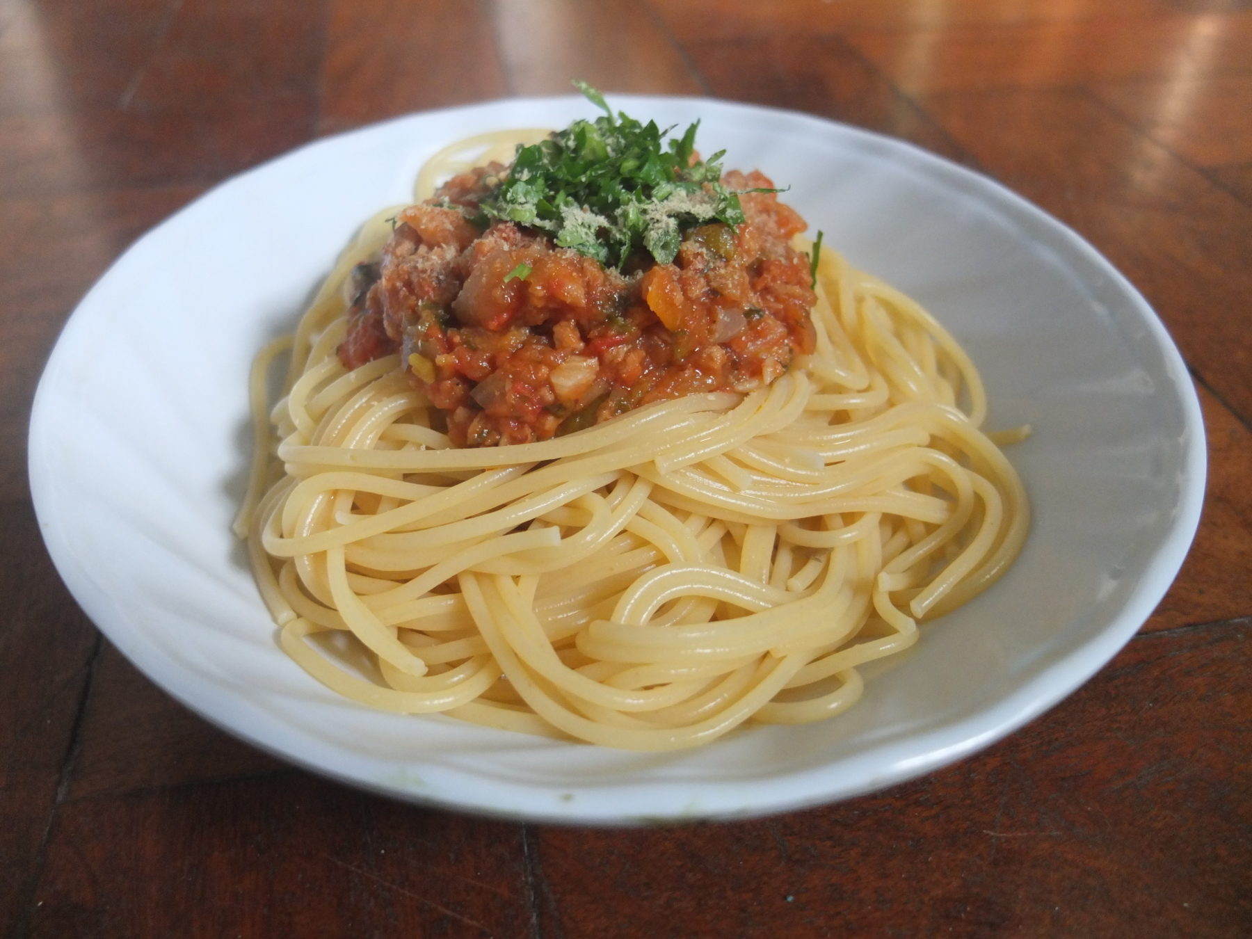 Basic pasta bolognaise