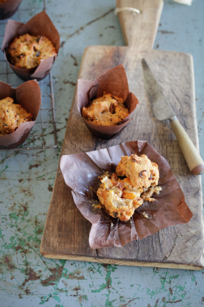 Butternut squash and tomato muffins