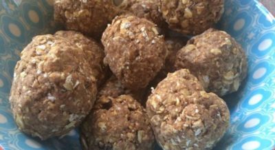Cacao Banana Almond Butter Recovery Balls