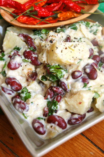 Coconut Parsnip with Red Beans Lime and Ginger