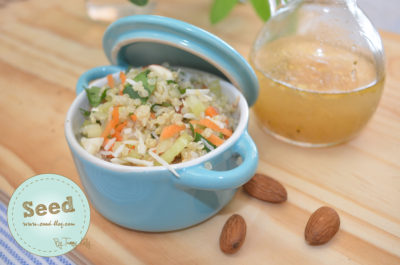 Vegan coconut carrot coriander quinoa