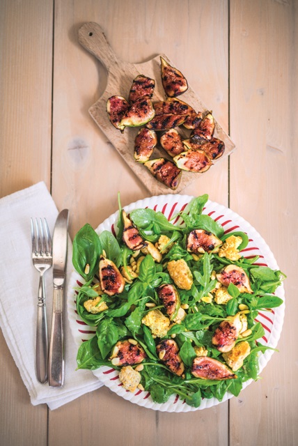 Charred Fig & Rocket Salad
