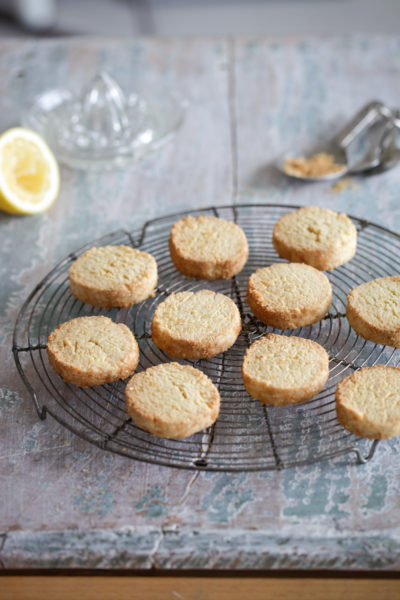 Vegan lemon shortbread