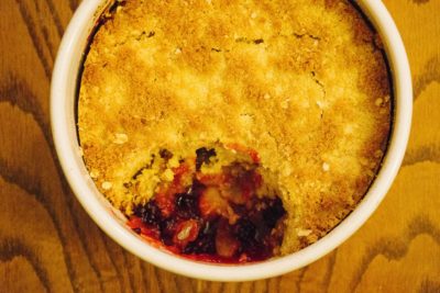 Blackberry and Apple Crumble