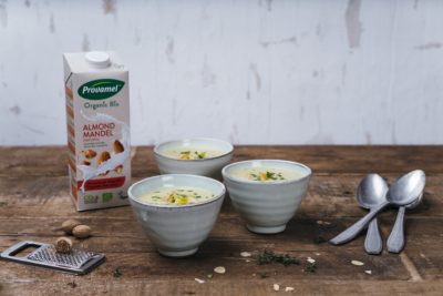 Provamel with vegan meal