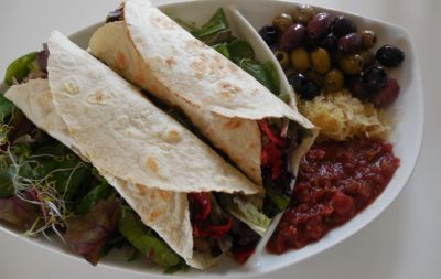 Refried Beans with Corn Tortillas