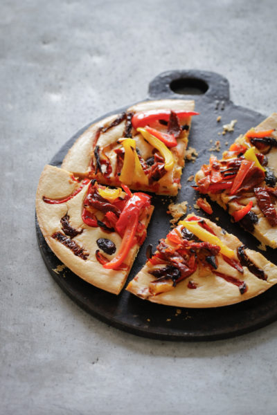 Roasted Vegetable Socca