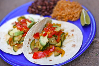 Vegan squash tacos