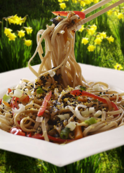 Noodles with Miso-Tahini Sauce