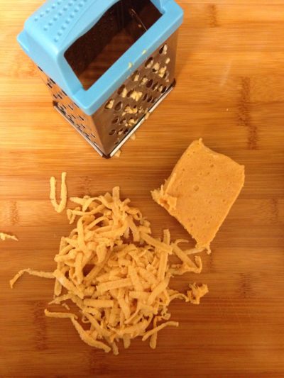 Vegan grated cheese