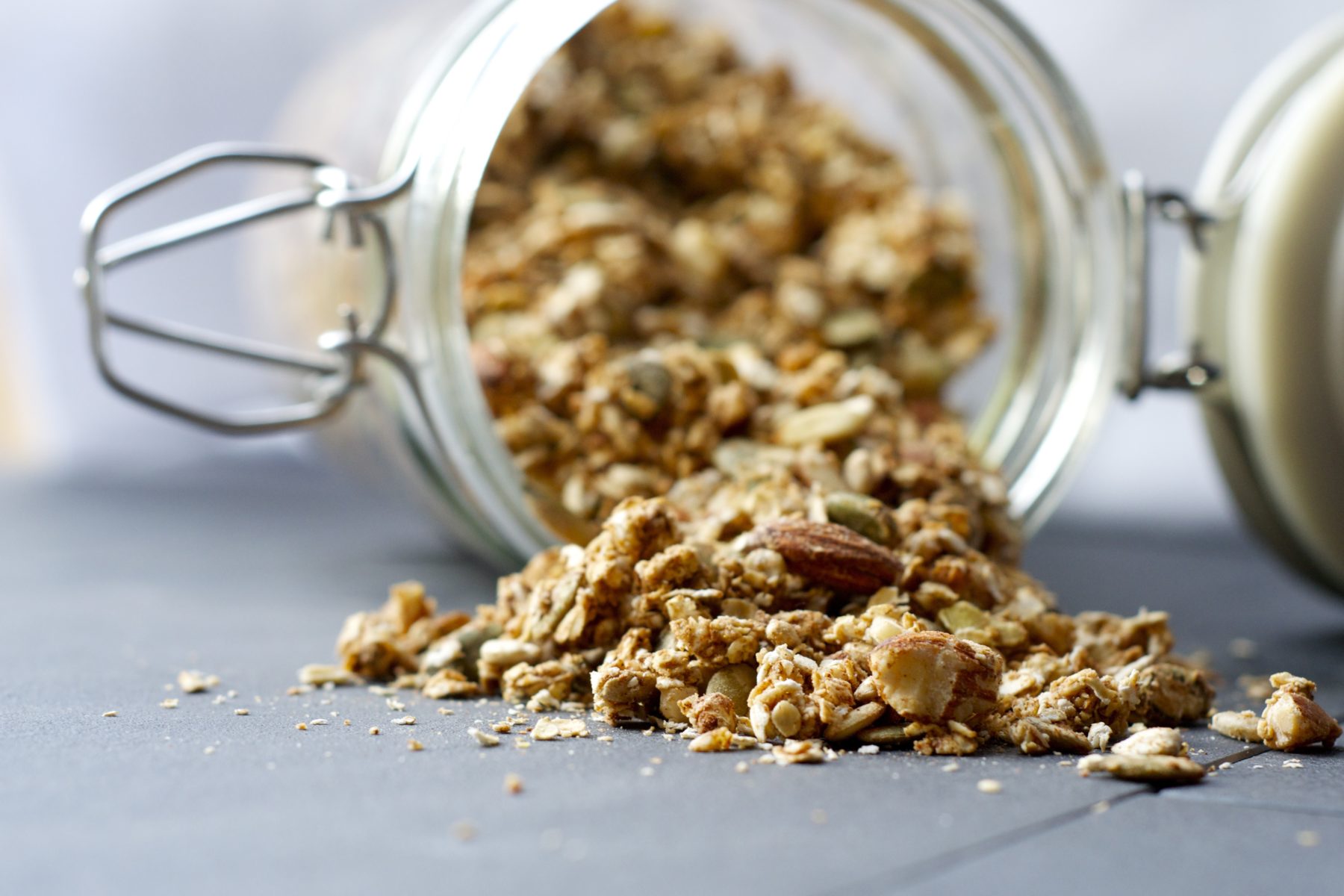 Vegan maple cinnamon granola