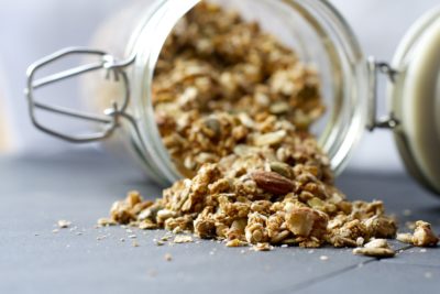 Vegan maple cinnamon granola