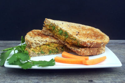 Vegan no Chicken Coronation sandwich