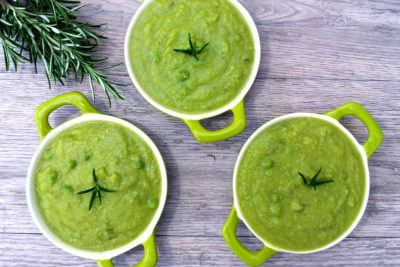 Vegan Parsnip Pea Rosemary Soup