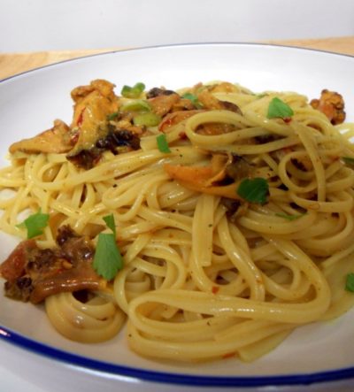 Mushroom linguine
