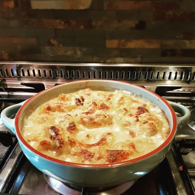 Vegan cauliflower cheese