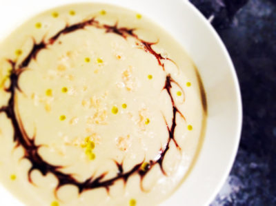 Artichoke Soup With Balsamic Reduction