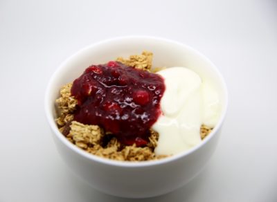 Vegan mulled berry compote