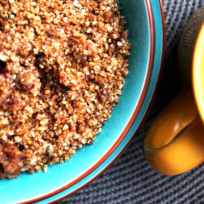 Instant raw vegan crumble
