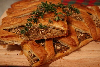 Smokey veggie wellington