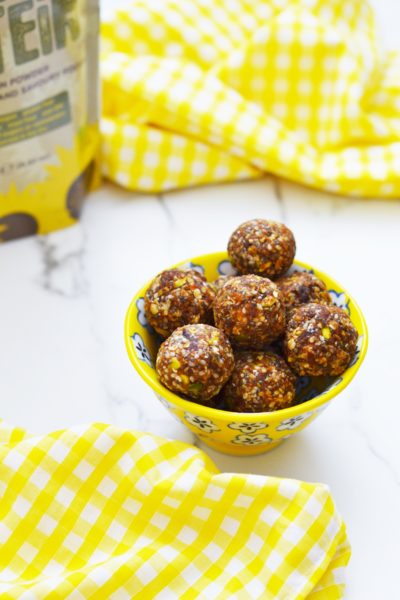 Lemon Sesame Seed Protein Balls