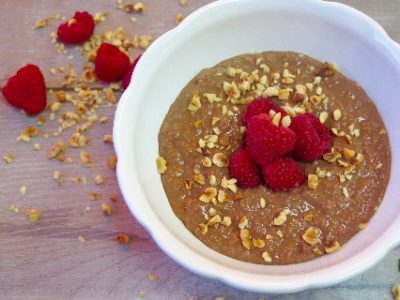 Choc and Raspberry Porridge