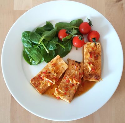 GINGER CHILLI TOFU STEAKS