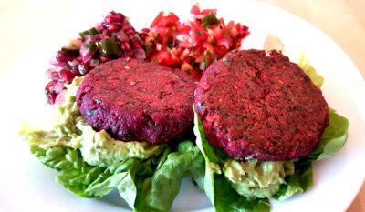 Vegan betroot burgers