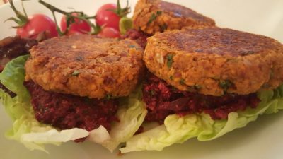 Sweet potato sundried tomato chilli falafels