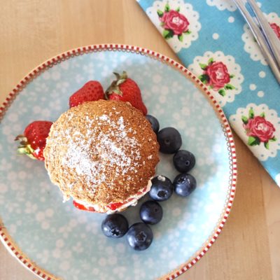 Strawberry chia shortcakes
