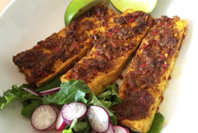 Tofu saray with protein peanut sauce