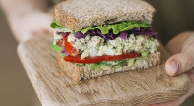 Chickpea tuna sandwich