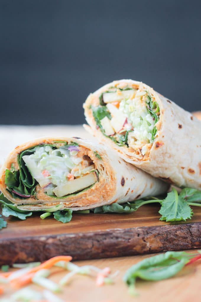 Broccoli slaw veggie wrap by Veggie Inspired
