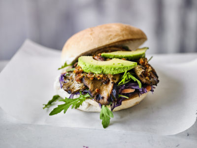 The Happy Pear's Oyster Mushroom Sliders with Sundried Tomato Pesto