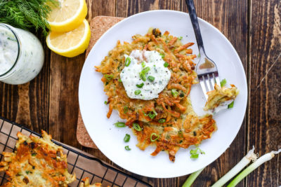 Vegan Hanukkah latkes