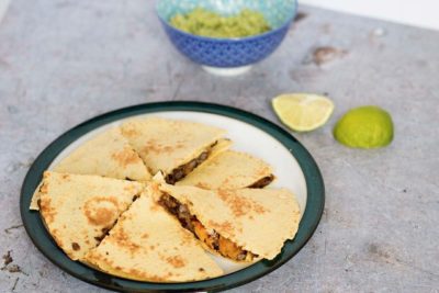 sweet potato black bean quesadilla