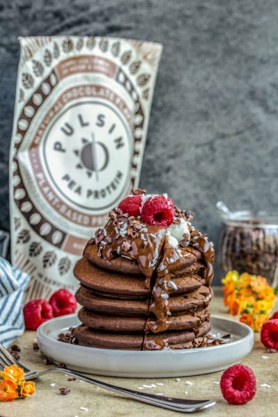 Chocolate Protein Pancakes