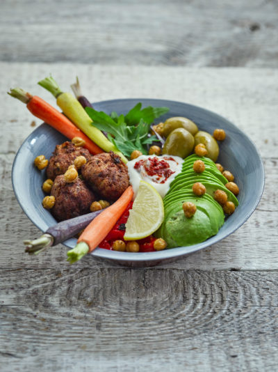 Plant powered winter buddha bowl