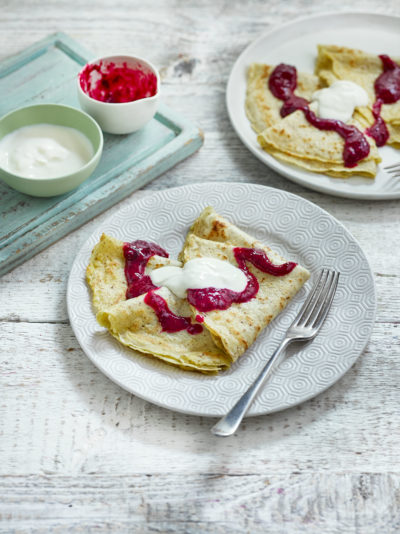 Alpro vegan oat pancakes