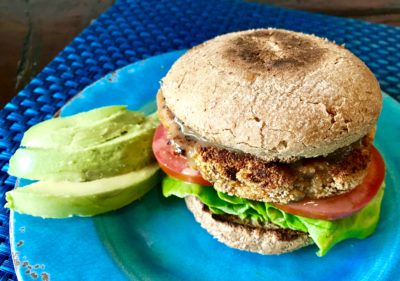 Vegan Sweet Potato Bean Burger
