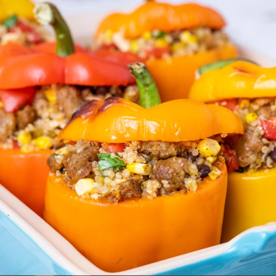Beyond Sausage stuffed peppers