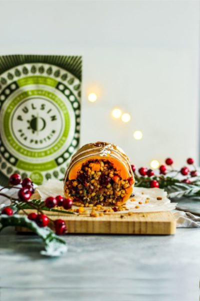 Festive stuffed butternut squash image