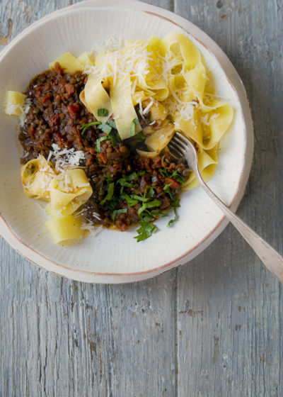 Puy Lentil Bolognaise