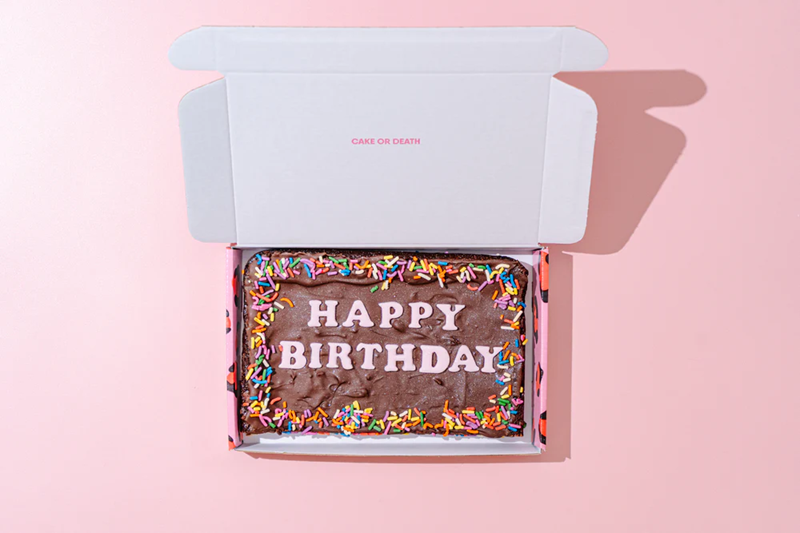 Cake Or Death Brownie Slab