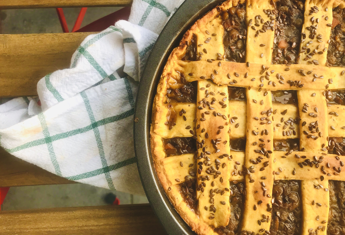 Lentil & Mushroom Pie