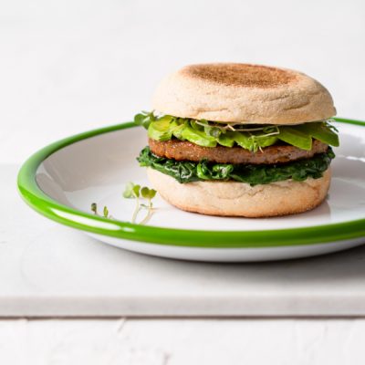 Avocado spinach sausage muffins-23