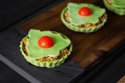 Christmas Tree Tarts by Chef Student Ingrida Jurkeviciute